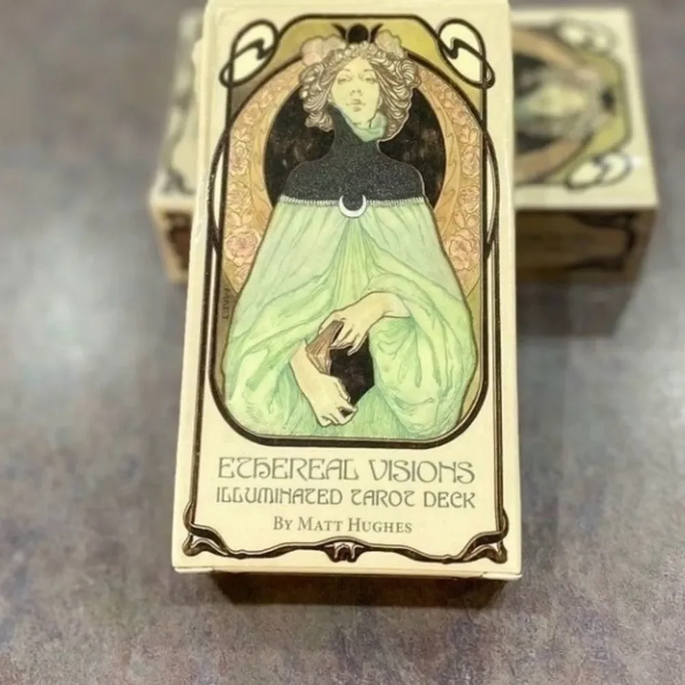 ETHEREAL VISIONS Tarot Deck | Art Nouveau Style | 80-Card Deck NWT